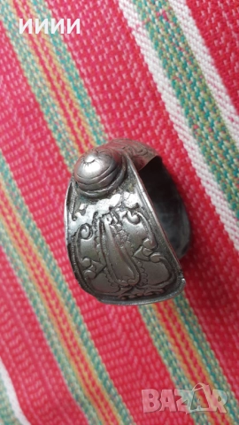 Сребърна гривна рогатка , снимка 3 - Антикварни и старинни предмети - 52079293