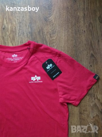 alpha industries 188505/328 speed red - страхотна мъжка тениска НОВА, снимка 6 - Тениски - 40251408