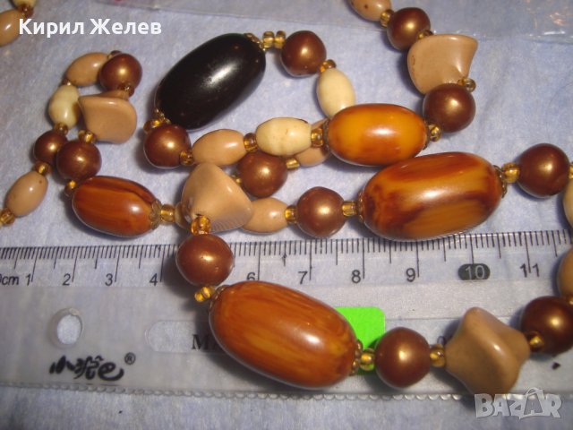 МНОГО СТАРА ОГЪРЛИЦА с ФАТУРАН - КЕХЛИБАР БАКЕЛИТ и МЪНИСТА МАЙСТОРСКА ИЗРАБОТКА РЕТРО КОЛИЕ 27960, снимка 2 - Антикварни и старинни предмети - 37094922