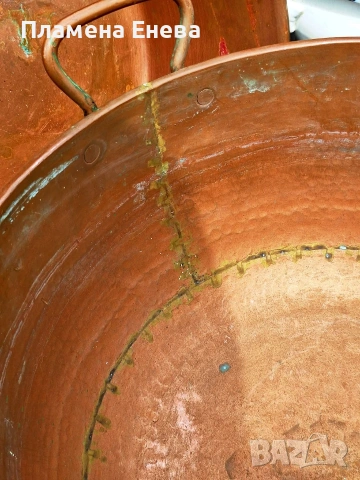 Масивна медна тава / леген, снимка 5 - Съдове за готвене - 54135229