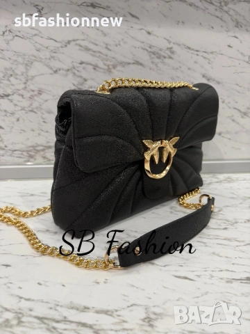 Pinko черна чанта, снимка 3 - Чанти - 53196158