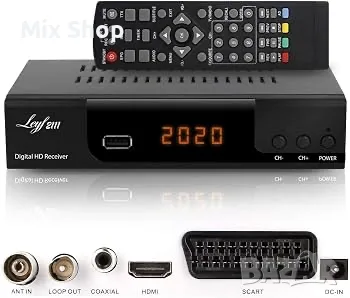 Нов Цифров приемник за кабелна телевизия (DVB-C, HDTV, HDMI, SCART, USB 2.0) + HDMI кабел