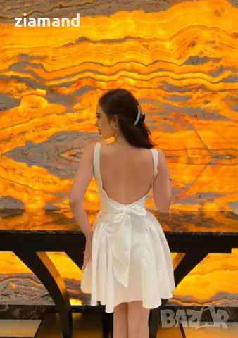 Бонбонеста рокля рози бяла, снимка 3 - Рокли - 49933705