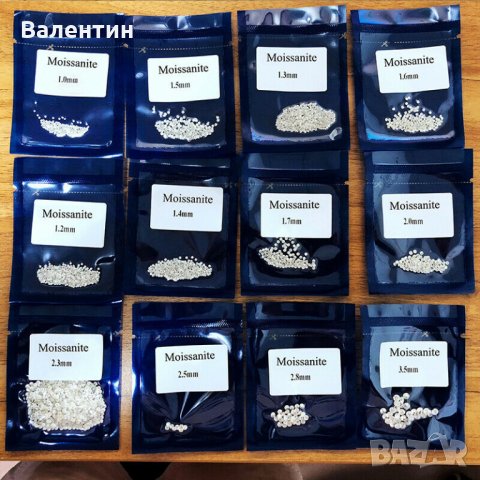 Камъни за годежни пръстени МОЙСАНИТ 1.5-2.00ммБрилянт цвят Д съртефикат, снимка 5 - Пръстени - 30913501