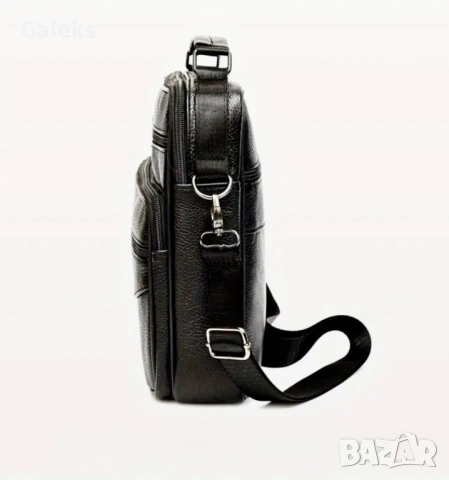 Мъжка делова кожена чанта /Универсална и стилна-Кафява естествена кожа, снимка 6 - Чанти - 53101893