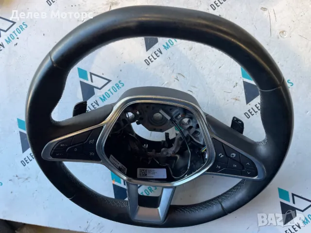 484000413R, 34268124D кожен мултифункционален волан от Renault Captur 2 HFMF, 1.3TCe, Двигател H5H47, снимка 2 - Части - 50142491