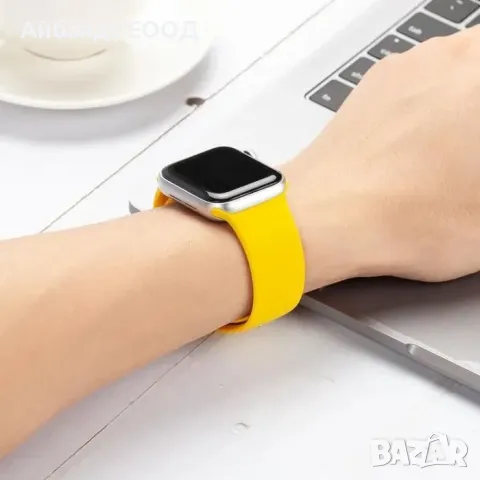 Силиконова каишка за Apple Watch ULTRA/SE/10/9/8/7/6/5, снимка 6 - Каишки за часовници - 49423980