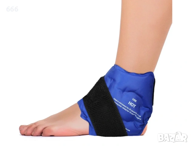 Леден компрес за глезена