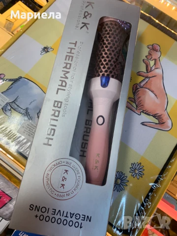 Кератинова Термочетка / Йонна Четка за Изправяне и Накъдряне, снимка 8 - Маши за коса - 50467605