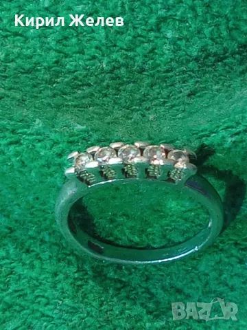 СТИЛЕН СКЪПОЦЕНЕН СРЕБЪРЕН ПРЪСТЕН СРЕБРО 925 с ЮВЕЛИРНО ФАСЕТИРАНИ БЛЕСТЯЩИ ЦИРКОНИ 49857, снимка 10 - Пръстени - 49522607