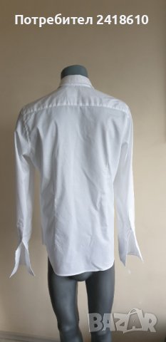 Hugo Boss Baldessarini Slim Fit Cotton 39/M 15 1/2 НОВО! ОРИГИНАЛ! Мъжка Риза!, снимка 4 - Ризи - 42829162