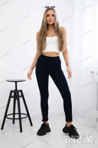 Дамски панталони с две райета, 2цвята , снимка 4 - Панталони - 48306407