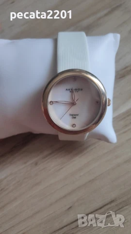 Продавам - нов дамски часовник Akribos XXIV Diamond Dial, снимка 3 - Дамски - 51402759