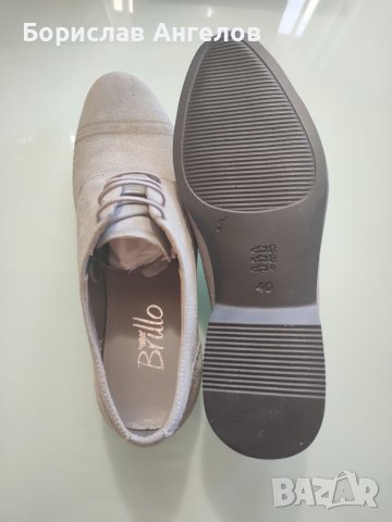 Велурени обувки  N40 - чисто нови!!!! , снимка 6 - Официални обувки - 36953625
