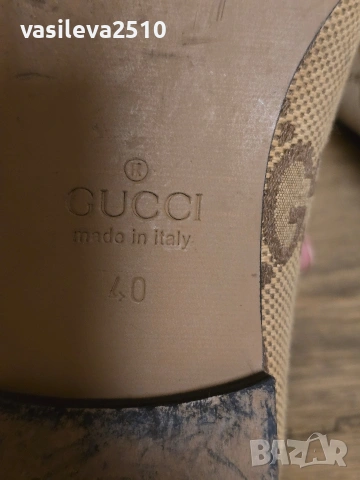 Gucci дамски обувки от естествена кожа , снимка 11 - Дамски ежедневни обувки - 53892310
