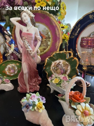 Coalport England  1993  "Ruby" 25 см прекрасна фигура на млада жена Код P2047, снимка 7 - Декорация за дома - 53954981