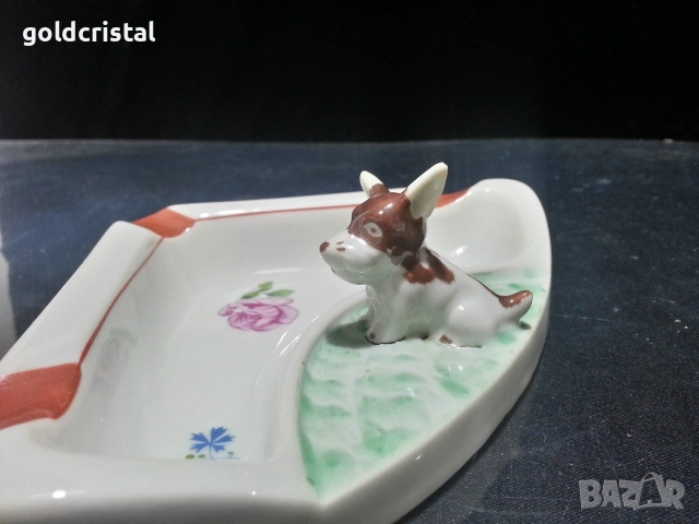 Стар български порцелан пепелник , снимка 2 - Антикварни и старинни предмети - 52744213