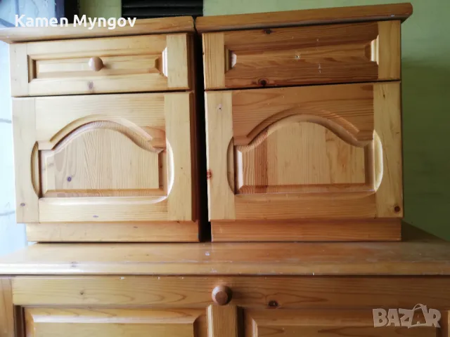 Комплект ракла шкаф с 5 чекмеджета и нощни шкафчета, снимка 2 - Шкафове - 50007285