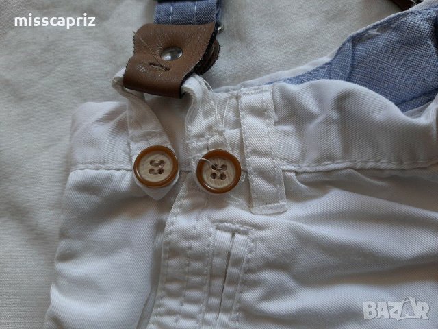 Къси панталонки с тиранти, снимка 3 - Детски панталони и дънки - 30291076