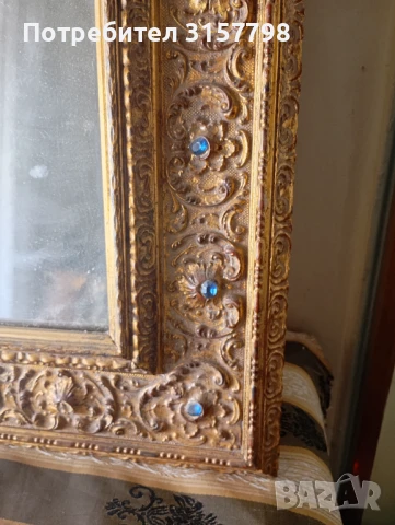 Винтидж огледало за стена, снимка 2 - Декорация за дома - 50737615