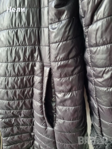 Двулицево дамско палто еко пух. , снимка 5 - Якета - 53130924