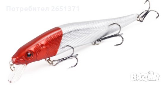 Рибка 14 см/22.5 гр. - морски, сомски, щукарски риболов, снимка 2 - Такъми - 30618707