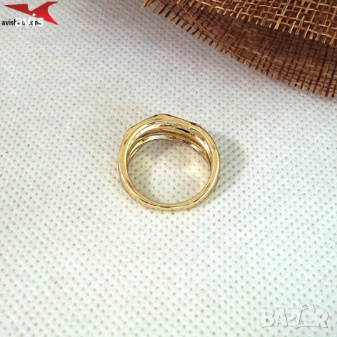 Пръстен с 14К златно покритие 224856, снимка 2 - Пръстени - 53932159