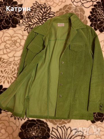 Зелена риза тип яке, снимка 2 - Ризи - 31155346