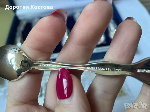 Красиви посребрени лъжички от Япония с диви цветя - 7 бр, снимка 13 - Антикварни и старинни предмети - 48731395