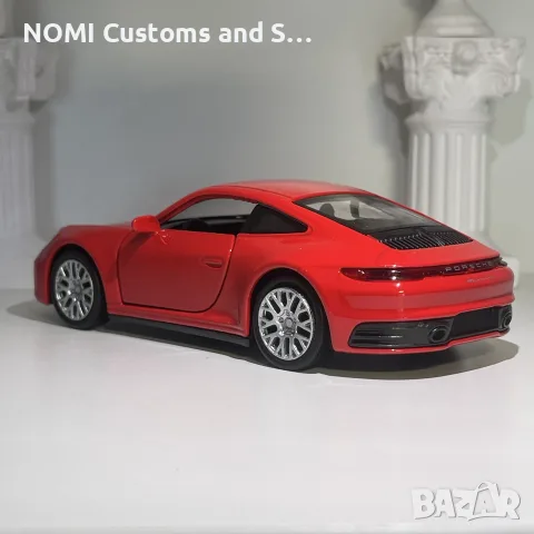 Porsche 911 Carrera умален модел, снимка 4 - Коли, камиони, мотори, писти - 52516414