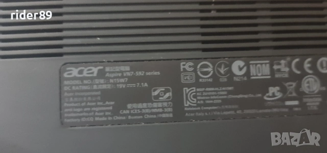 acer vn7 / gtx960m, снимка 4 - Лаптопи за игри - 53266774