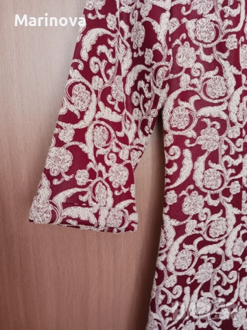 Официална елегантна рокля жакард, снимка 3 - Рокли - 52503446