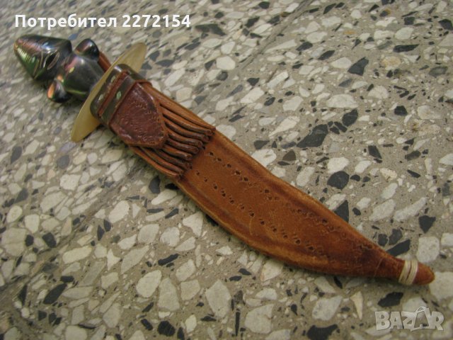 Нож кама рог кост CHI CHI catenania, снимка 2 - Антикварни и старинни предмети - 33923902