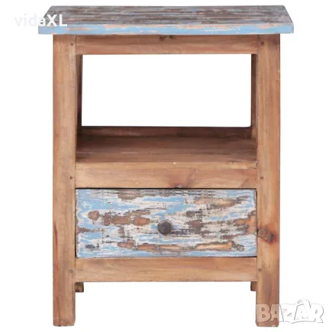vidaXL Нощно шкафче, 41x30x50 см, махагоново дърво масив, снимка 5 - Скринове - 56146545