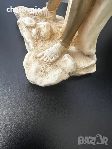 Статуетка Леонид Спарта 300 от алабастър – символ на храбростта / фигура , снимка 9 - Колекции - 49976130