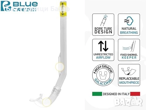 Нови Маска и шнорхел Cressi за деца плуване Aqua Green/Blue 2–5 години , снимка 4 - Водни спортове - 52164615