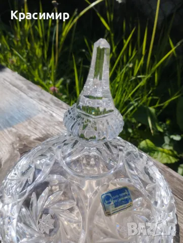 Кристална бонбониера Диаметър 15 см Височина 26 см , снимка 7 - Други - 47381641