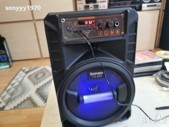 ТОНКОЛОНА С МИКРОФОН И ДИСТАНЦИОННО 0404261903, снимка 3 - Bluetooth тонколони - 54091897