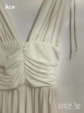 Бяла рокля, снимка 3 - Рокли - 52074076