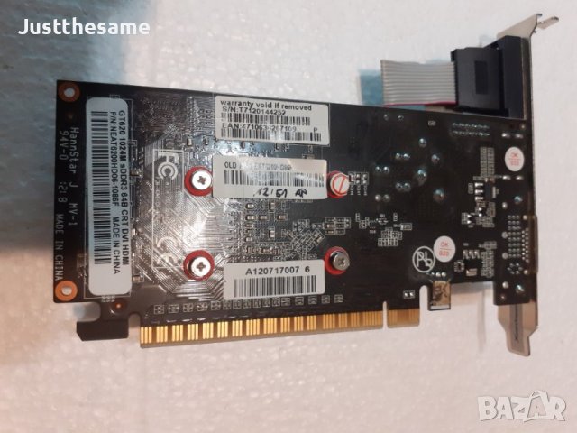 Видеокарта Palit GT620 1024M DDR3 64B CRT(аналогов VGA) DVI HDMI, снимка 3 - Видеокарти - 42903731