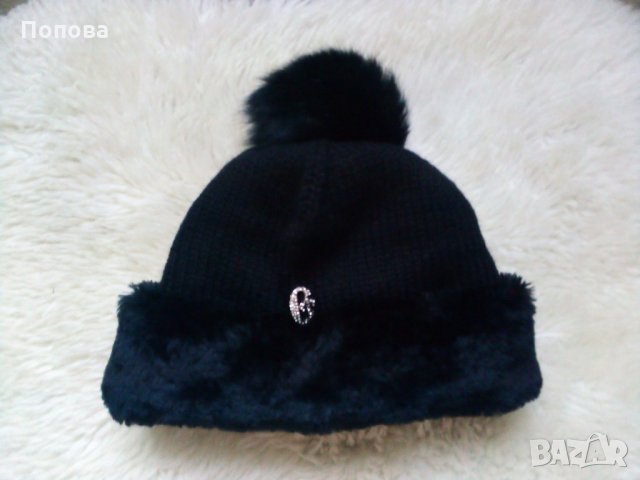 Маркова  италианска шапка/ лисица и вълна 50%, снимка 6 - Шапки - 31535201