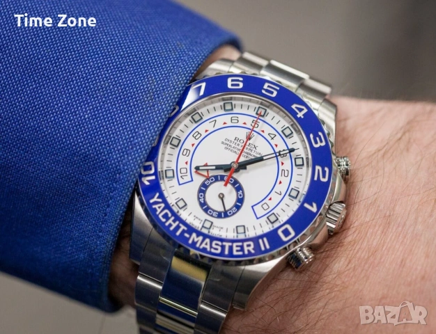 Rolex Yacht-Master II 44mm Steel White Dial Ceramic Automatic Различни Варианти, снимка 11 - Мъжки - 54047647
