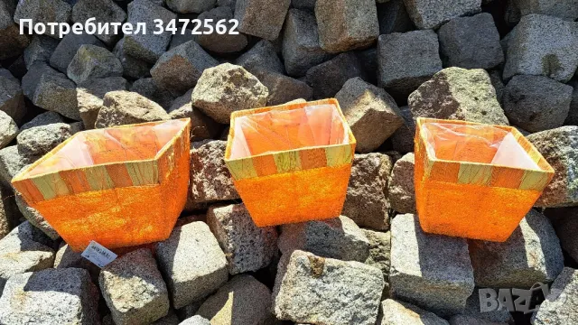 Кашпи/панери-3 комплект, снимка 2 - Саксии и кашпи - 50243309
