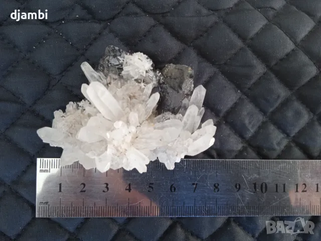 №204,Кварц,Кварц,Сфалерит,Халкопирит, Родопи, Мадан,, снимка 2 - Декорация за дома - 48831716