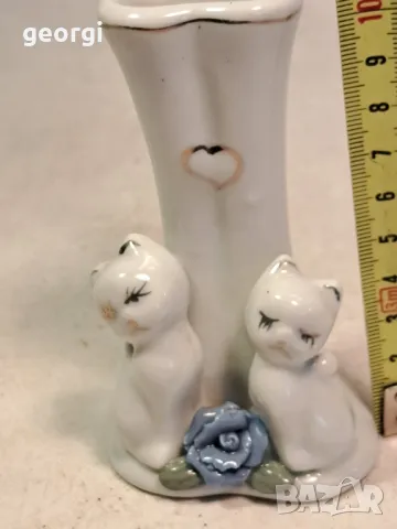 мини порцеланова ваза с котета 19/5, снимка 5 - Вази - 49266958