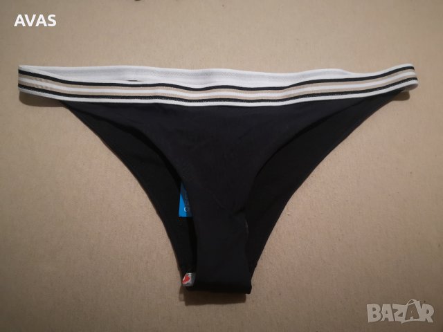 Нов - 45% бански долнище H&M 40 M-L размер черен с ластик, снимка 1