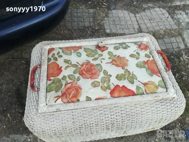 ПЛЕТЕН САНДЪК С КАПАК ТАБУРЕТКА ПУФ-ВНОС ГЕРМАНИЯ 0803251814, снимка 17 - Антикварни и старинни предмети - 49414812