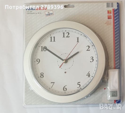 Немски безжичен звънец, комбиниран със стенен часовник, снимка 3 - Други стоки за дома - 31163057