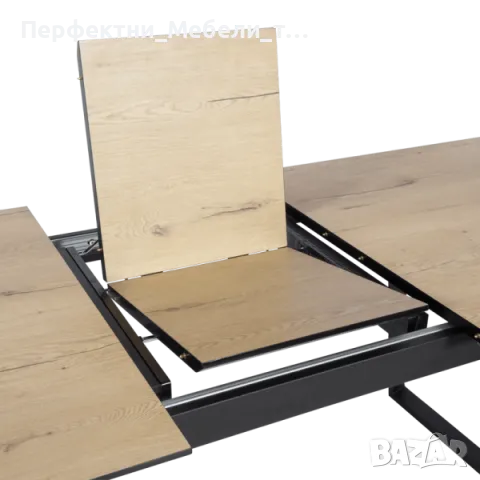 Трапезна разтегателна маса за до 12 човека/200см-бук,метал,здрава,удобна,стабилна,налична!, снимка 1