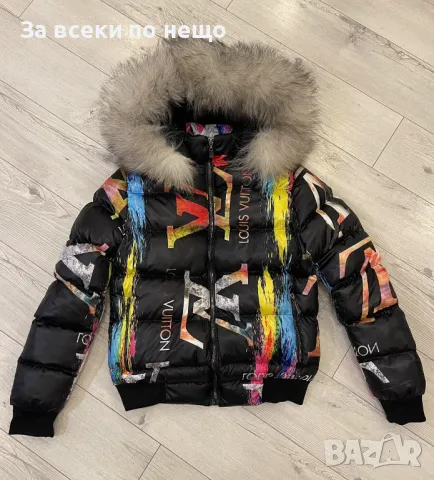 Дамско зимно яке с естествен пух на качулката Louis Vuitton🔝Fandi🔝Burberry Код D1536, снимка 5 - Якета - 48351339